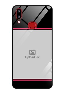 Galaxy A10s Custom Glass Mobile Case - with Add Text Design