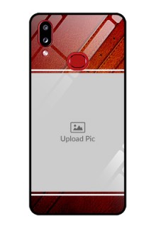 Galaxy A10s Personalized Glass Phone Case - Leather Phone Case Design