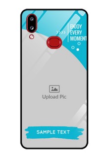 Galaxy A10s Custom Glass Mobile Case - Happy Moment Design