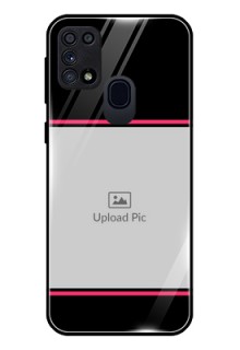 Galaxy A21s Custom Glass Mobile Case  - with Add Text Design
