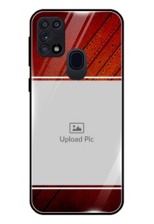 Galaxy A21s Personalized Glass Phone Case  - Leather Phone Case Design