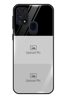 Galaxy A21s 2 Images on Glass Phone Cover