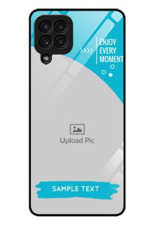 Galaxy A22 4G Custom Glass Mobile Case  - Happy Moment Design