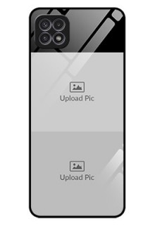 Galaxy A22 5G 2 Images on Glass Phone Cover