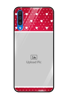 Galaxy A30s Photo Printing on Glass Case  - Hearts Mobile Case Design