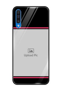 Samsung Galaxy A50s Custom Glass Mobile Case  - with Add Text Design