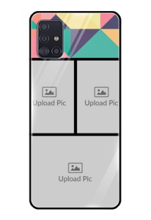 Galaxy A51 Custom Glass Phone Case  - Bulk Pic Upload Design