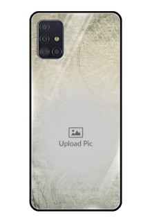 Galaxy A51 Custom Glass Phone Case  - with vintage design