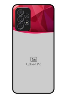 Galaxy A52s 5G Custom Glass Mobile Case - Red Abstract Design