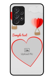 Galaxy A52s 5G Custom Glass Mobile Case - Parachute Love Design