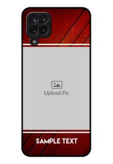 Galaxy F12 Personalized Glass Phone Case - Leather Phone Case Design