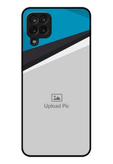 Galaxy F12 Photo Printing on Glass Case - Simple Pattern Photo Upload Design
