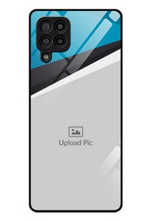 Galaxy F22 Photo Printing on Glass Case  - Simple Pattern Photo Upload Design