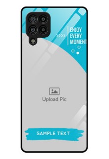 Galaxy F22 Custom Glass Mobile Case  - Happy Moment Design