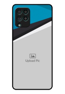 Galaxy F62 Photo Printing on Glass Case - Simple Pattern Photo Upload Design