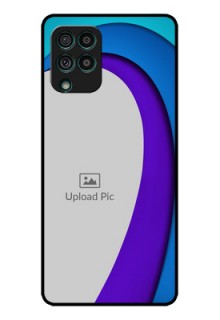 Galaxy F62 Photo Printing on Glass Case - Simple Pattern Design