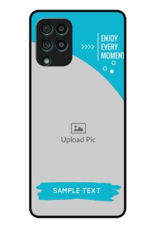 Galaxy F62 Custom Glass Mobile Case - Happy Moment Design