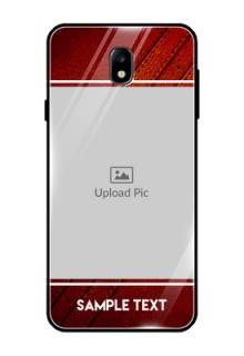 Galaxy J7 Pro Personalized Glass Phone Case  - Leather Phone Case Design