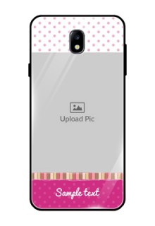 Galaxy J7 Pro Photo Printing on Glass Case  - Cute Girls Cover Design