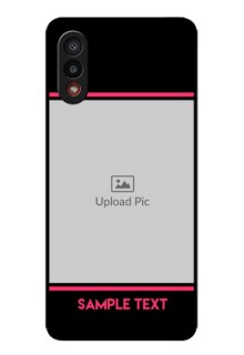 Galaxy M02 Custom Glass Mobile Case - with Add Text Design