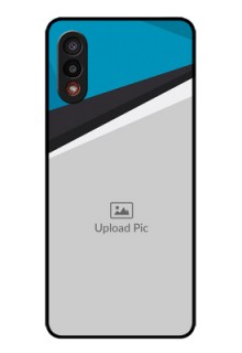 Galaxy M02 Photo Printing on Glass Case - Simple Pattern Photo Upload Design
