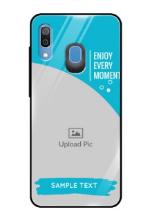 Galaxy M10s Custom Glass Mobile Case  - Happy Moment Design