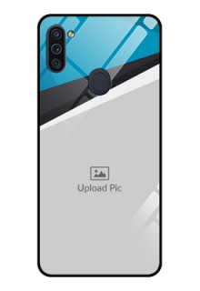Galaxy M11 Photo Printing on Glass Case - Simple Pattern Photo Upload Design