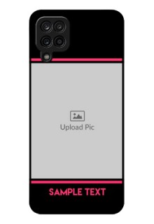 Galaxy M12 Custom Glass Mobile Case - with Add Text Design