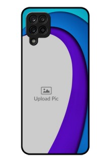 Galaxy M12 Photo Printing on Glass Case - Simple Pattern Design