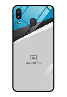 Galaxy M20 Photo Printing on Glass Case - Simple Pattern Photo Upload Design