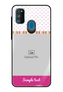 Galaxy M21 Photo Printing on Glass Case  - Cute Girls Cover Design