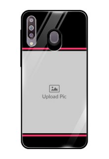 Samsung Galaxy M30 Custom Glass Mobile Case  - with Add Text Design