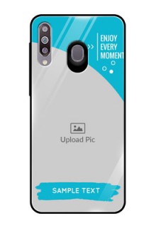 Samsung Galaxy M30 Custom Glass Mobile Case  - Happy Moment Design