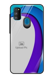 Samsung Galaxy M30s Photo Printing on Glass Case  - Simple Pattern Design