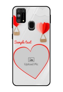 Galaxy M31 Custom Glass Mobile Case  - Parachute Love Design
