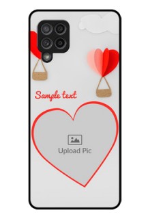 Galaxy M42 5G Custom Glass Mobile Case - Parachute Love Design