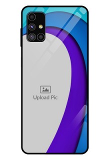 Galaxy M51 Photo Printing on Glass Case  - Simple Pattern Design