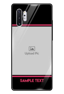 Samsung Galaxy Note 10 Plus Custom Glass Mobile Case  - with Add Text Design