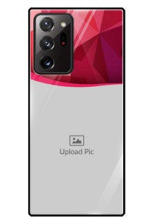 Galaxy Note 20 Ultra Custom Glass Mobile Case  - Red Abstract Design