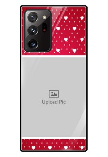 Galaxy Note 20 Ultra Photo Printing on Glass Case  - Hearts Mobile Case Design