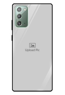 Galaxy Note 20 Photo Printing on Glass Case  - Upload Full Picture Design