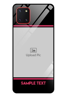 Galaxy Note10 Lite Custom Glass Mobile Case - with Add Text Design