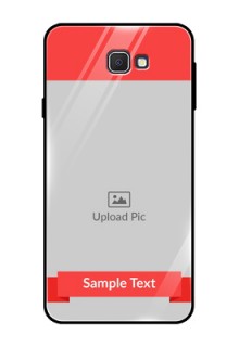 Galaxy On Nxt Custom Glass Phone Case  - Simple Red Color Design