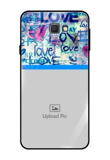 Samsung Galaxy On Prime Custom Glass Mobile Case  - Colorful Love Design