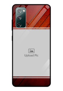 Galaxy S20 Fe Personalized Glass Phone Case  - Leather Phone Case Design