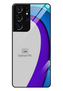 Galaxy S21 Ultra Photo Printing on Glass Case  - Simple Pattern Design