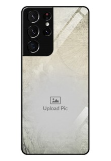 Galaxy S21 Ultra Custom Glass Phone Case  - with vintage design