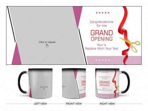 Congratulations Design On Magic Black Mug