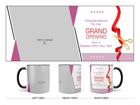 Congratulations Design On Dual Tone Black Mug