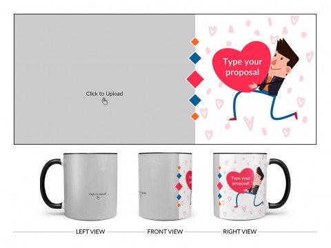 Proposal Design On Dual Tone Black Mug